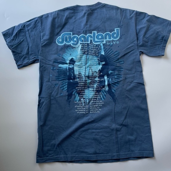 Sugarland Band Tee Country Live Tour Blue S - Picture 7 of 7